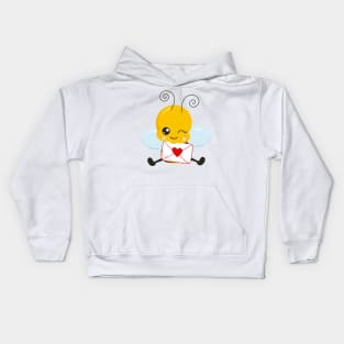 Bee My Valentine Kids Hoodie